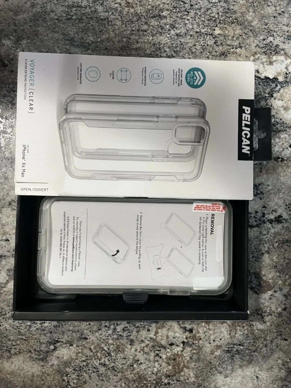 Pelican Voyager Clear Protective Case for iPhone Xs Max - Clear